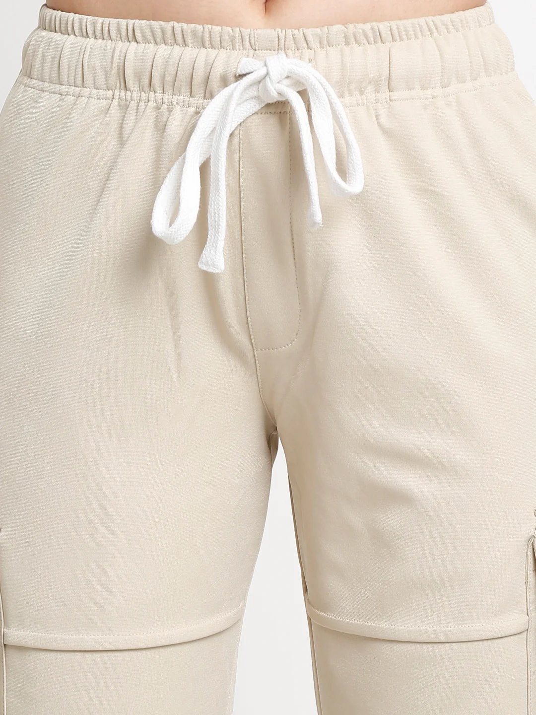 Beige Utility Cargo Pants - Image 5