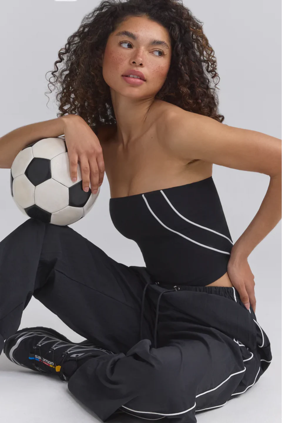 Black Bandeau Top