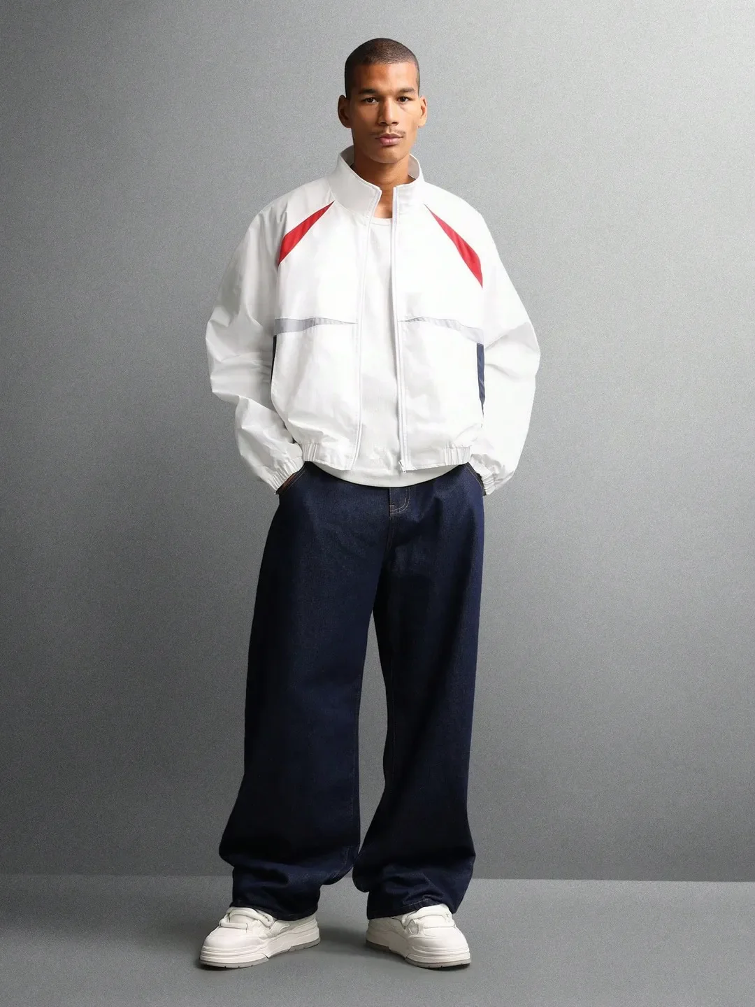 Color Block Nylon Jacket - Image 6