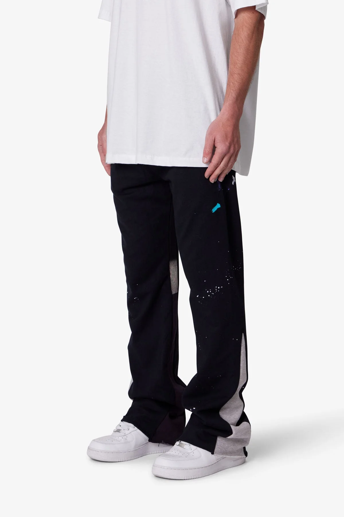 Contrast Bootcut Sweatpants