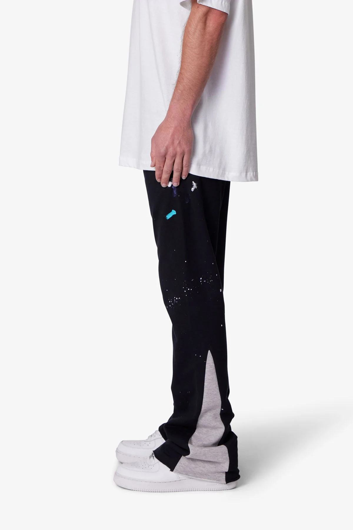 Contrast Bootcut Sweatpants - Image 3