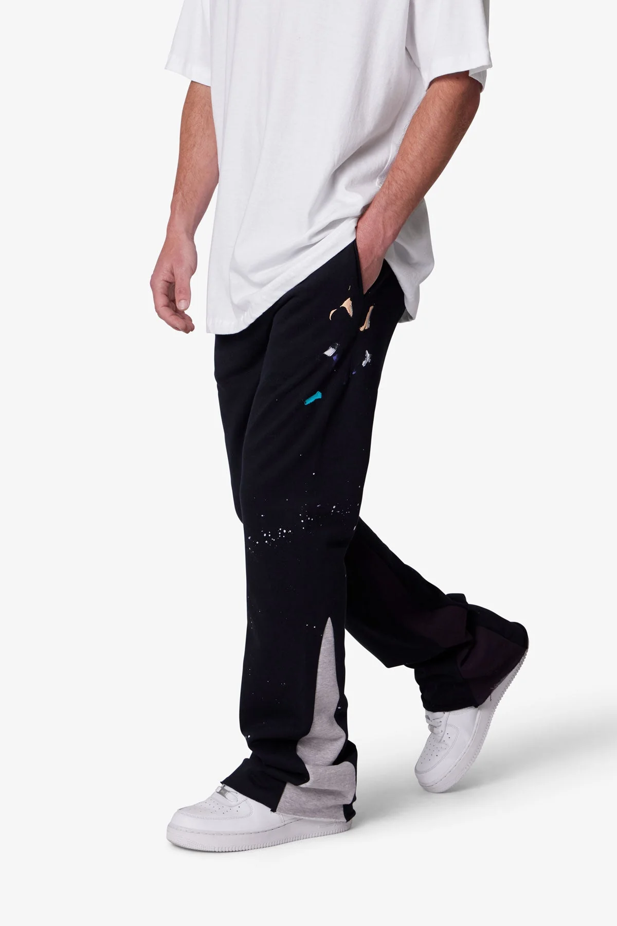 Contrast Bootcut Sweatpants - Image 5