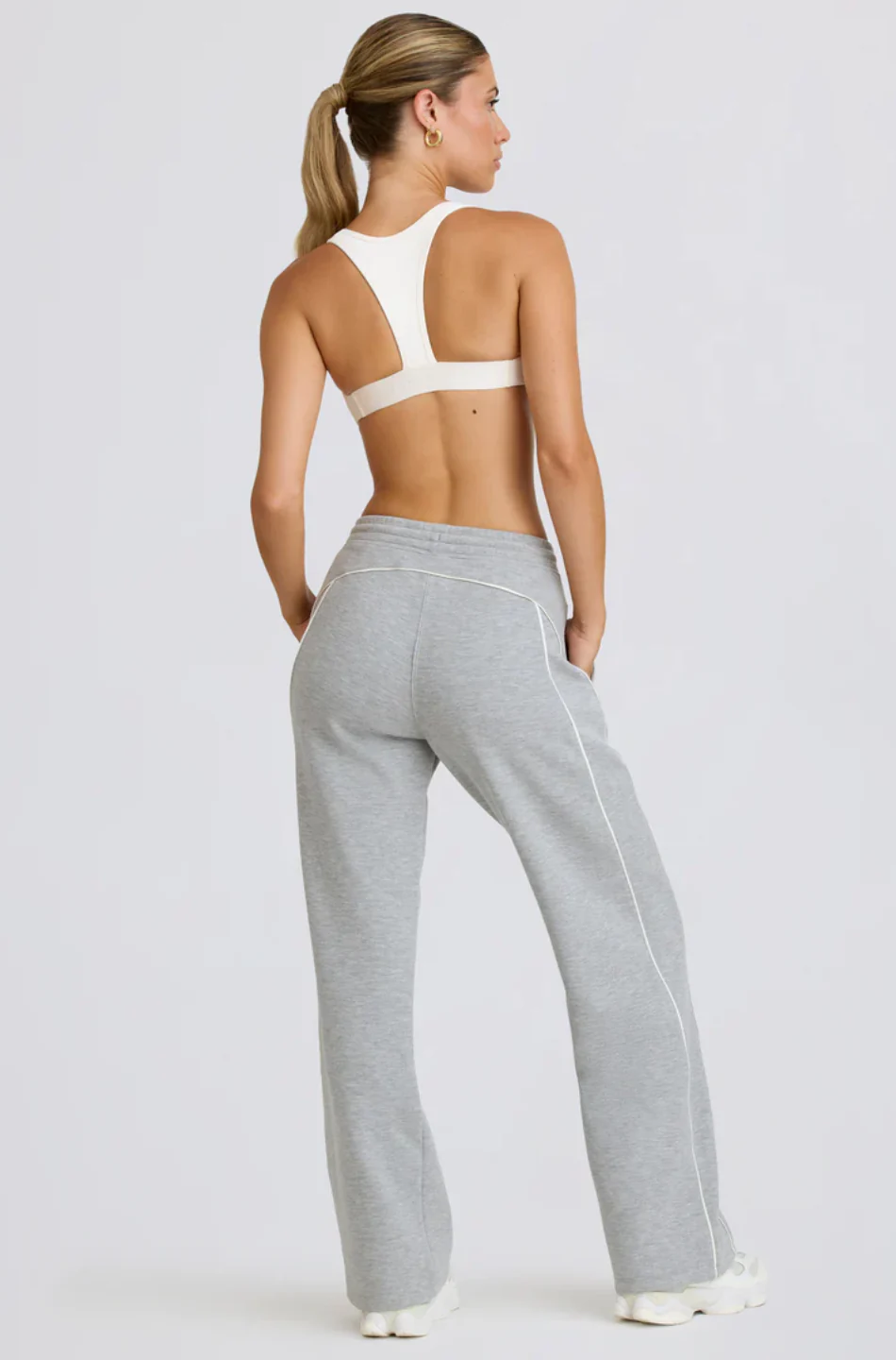 Grey Melange Drift trackpants - Image 4