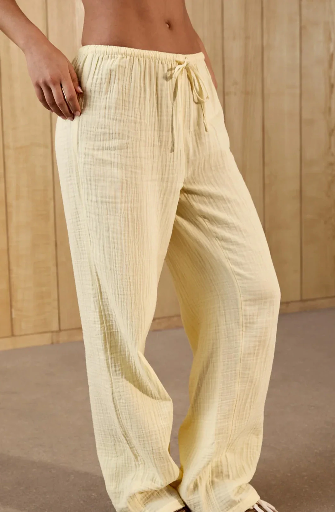 Guaze Cotton Drawstring Pant