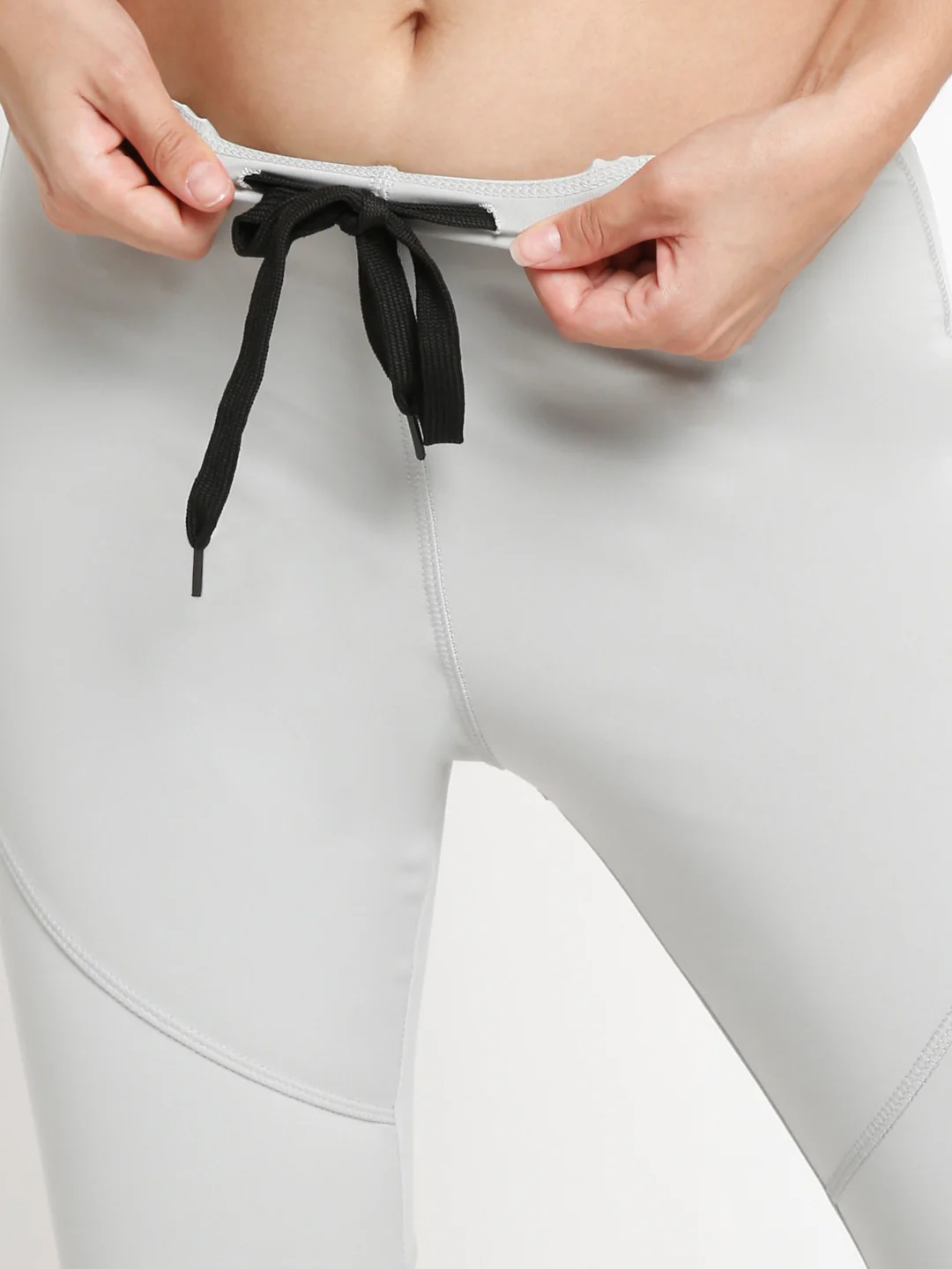 Grey Side Slit Flare Pants - Image 5