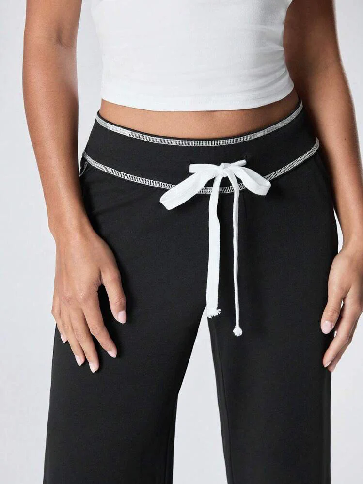 Low Waist Stitch Pants - Image 3