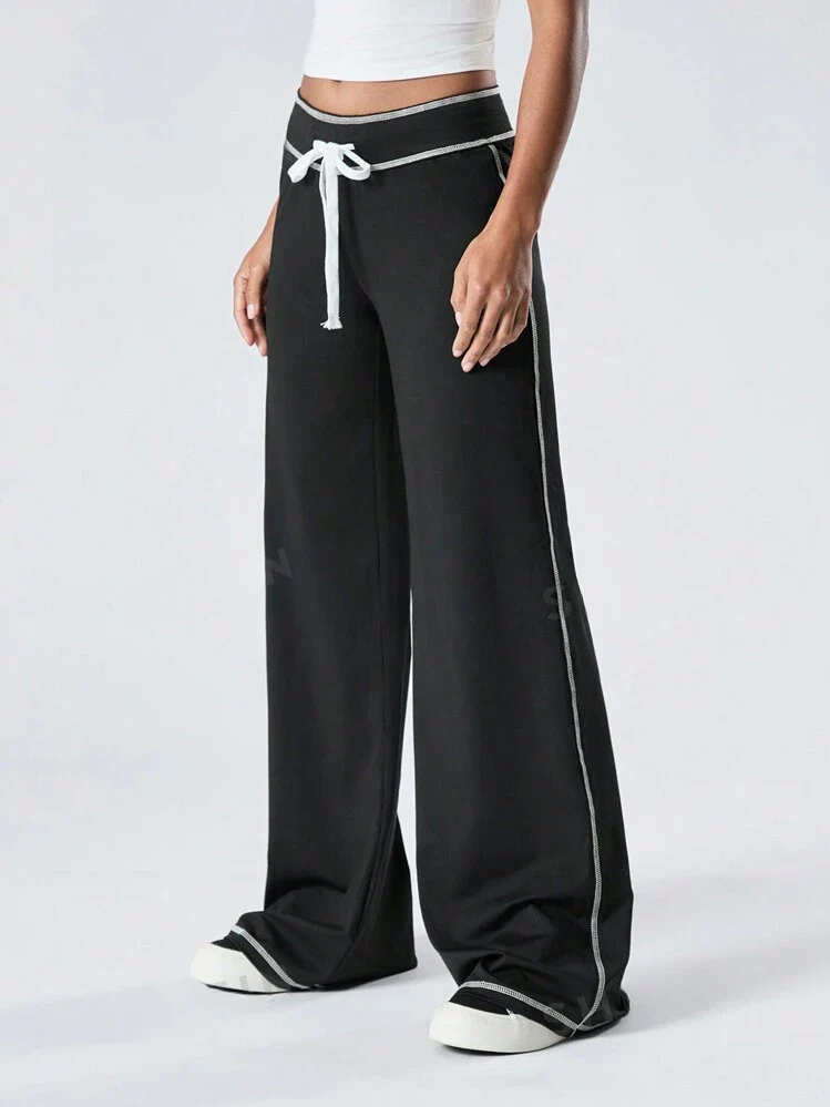 Low Waist Stitch Pants - Image 5