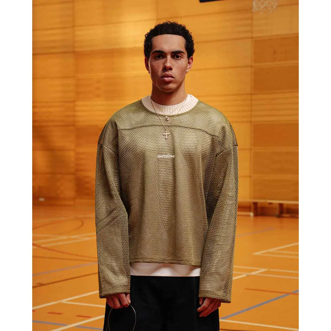 Mesh Long Sleeve Shirt - Image 6