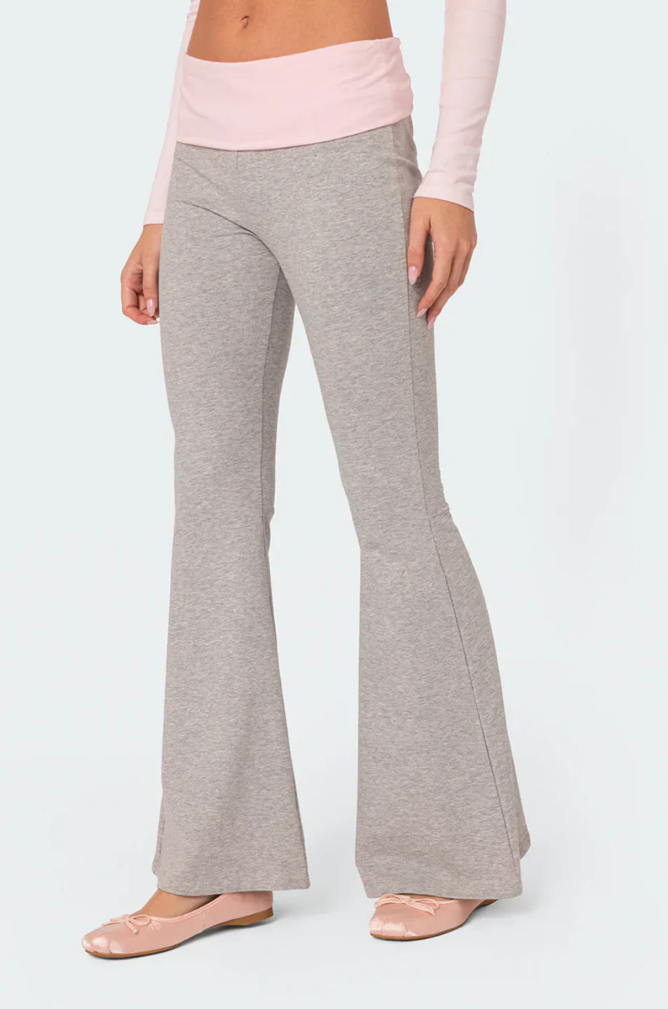 Molly Contrast Flared Leggings - Image 2