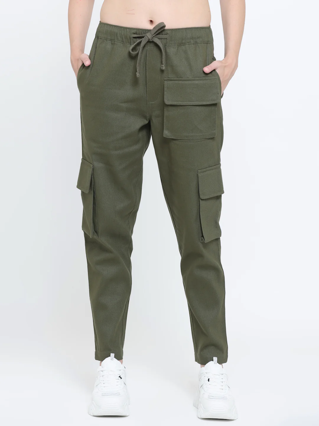 Olive Utility Cargo Pants - Image 6