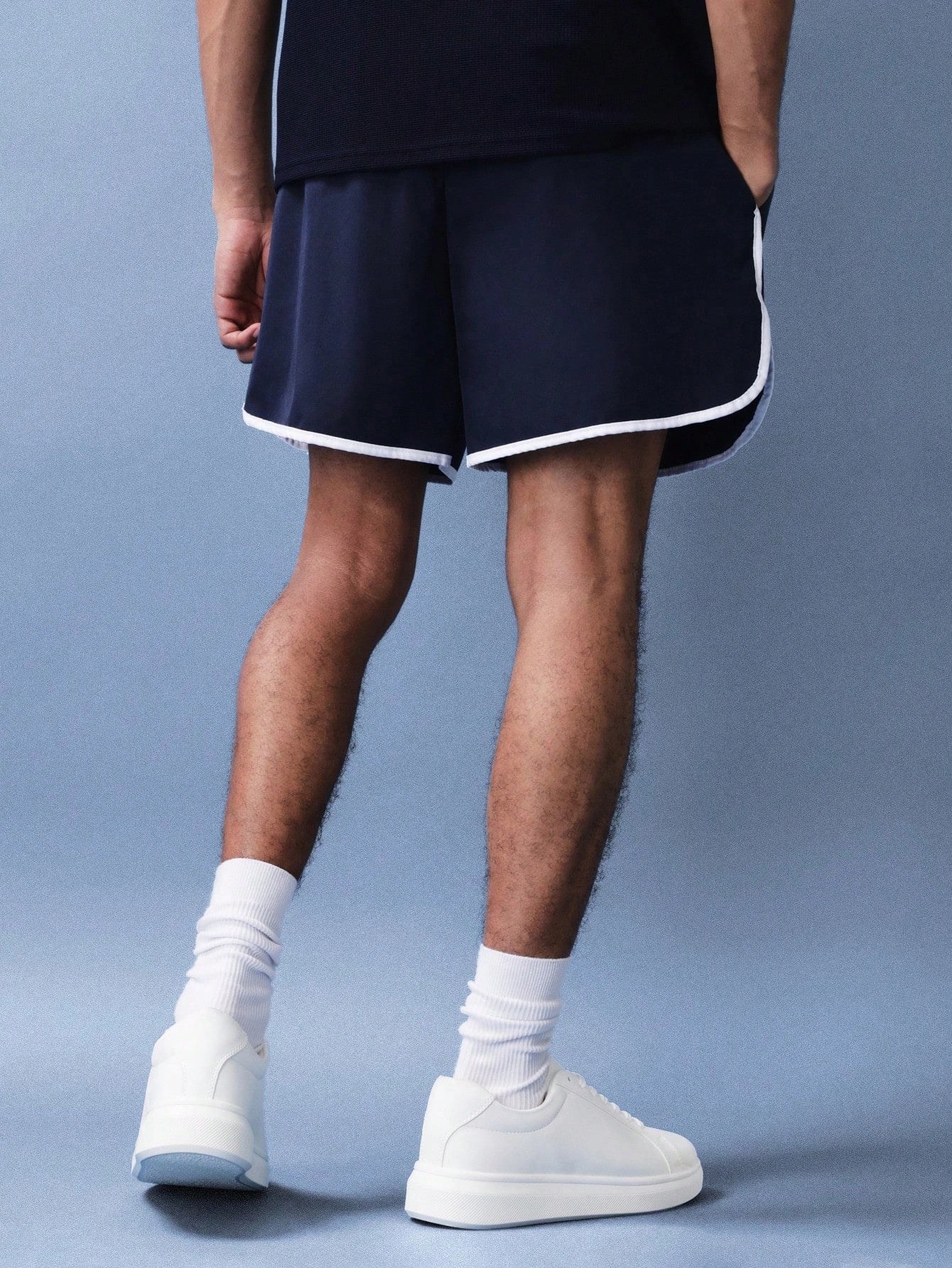 Patch Label Contrast Piping Shorts (Pre-Launch) - Image 3
