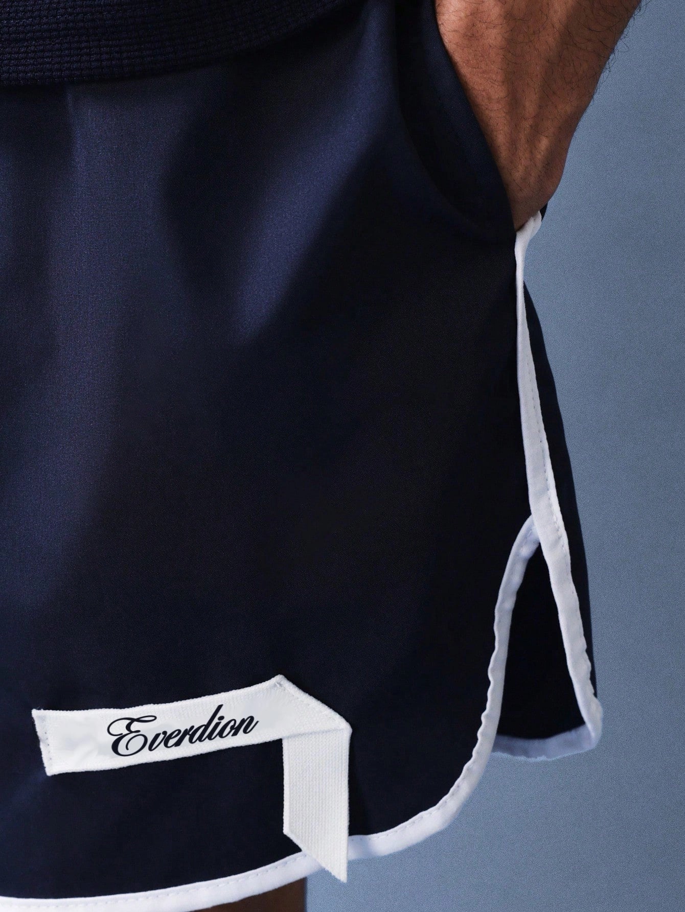 Patch Label Contrast Piping Shorts (Pre-Launch) - Image 4